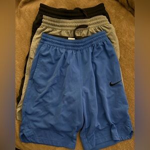 🏀SET of 3 - Blue, Black & Gray Nike Dri-FIT Men's Basketball Shorts - Size S🏀